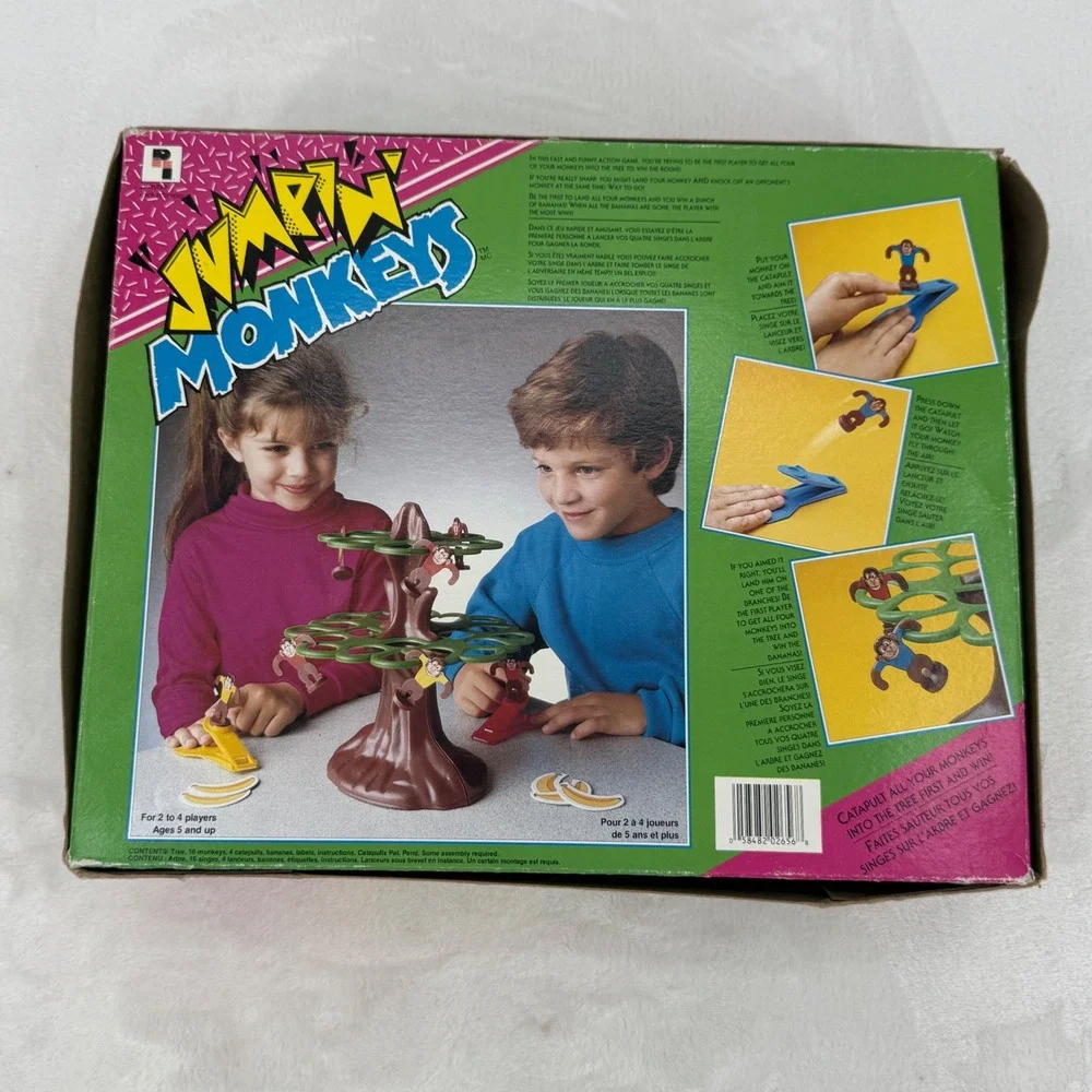 Vintage Pressman Jumpin' Monkeys Skill Action Game Kids Toy Retro 90's COMPLETE!